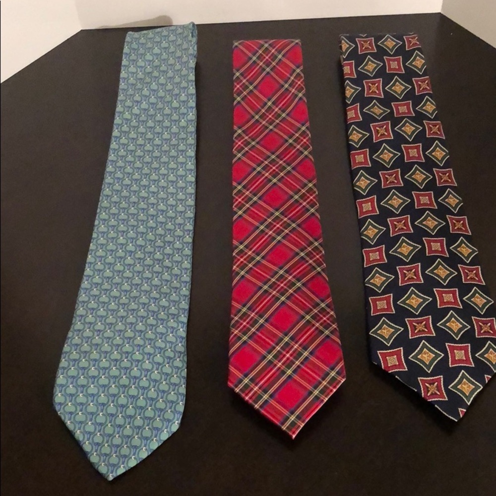 Lot of 3 Tommy Hilfiger silk ties